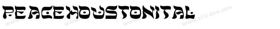 peacehoustonital字体转换
