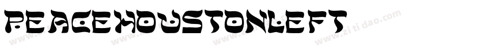 peacehoustonleft字体转换