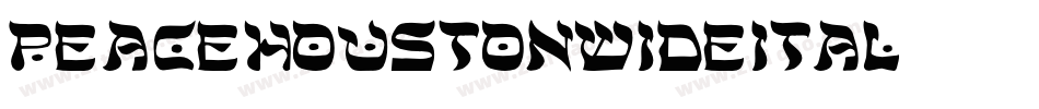 peacehoustonwideital字体转换