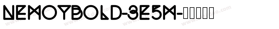 NemoyBold-3e5M字体转换