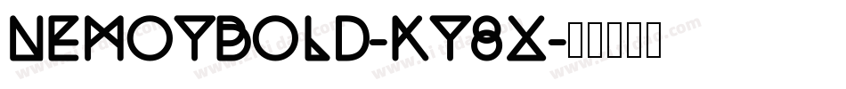 NemoyBold-KY8X字体转换