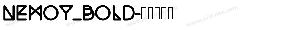 Nemoy_bold字体转换
