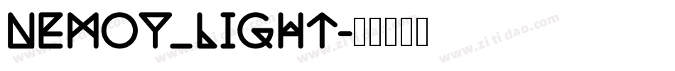 Nemoy_light字体转换