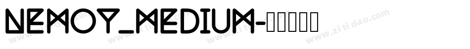 Nemoy_medium字体转换