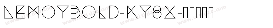 NemoyBold-KY8X字体转换