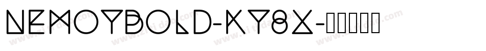 NemoyBold-KY8X字体转换