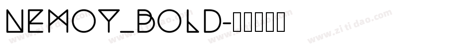 Nemoy_bold字体转换