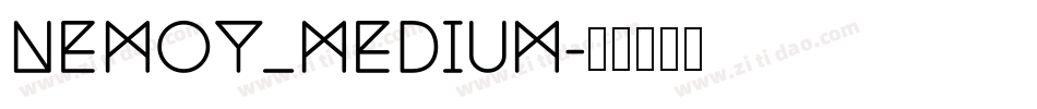 Nemoy_medium字体转换
