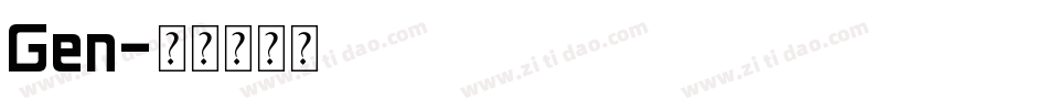 Gen字体转换