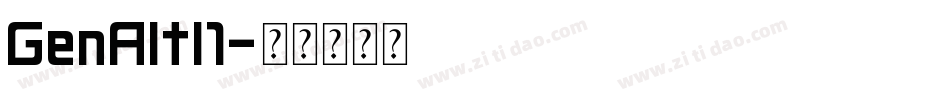 GenAltI1字体转换