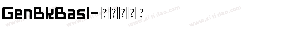 GenBkBasI字体转换