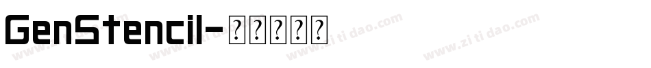GenStencil字体转换