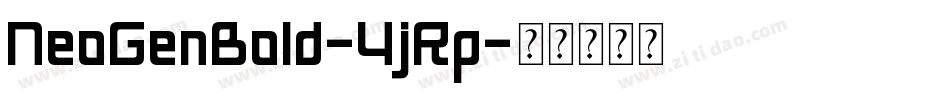 NeoGenBold-4jRp字体转换