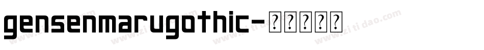 gensenmarugothic字体转换