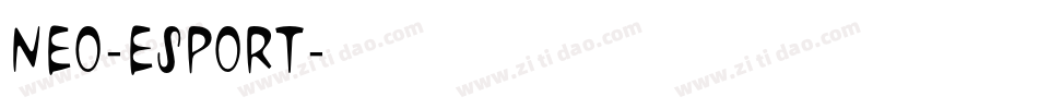 NEO-ESPORT字体转换
