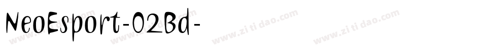 NeoEsport-O2Bd字体转换