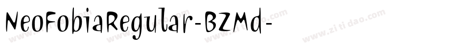 NeoFobiaRegular-BZMd字体转换