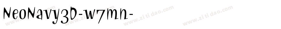 NeoNavy3D-w7mn字体转换