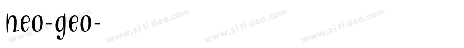 neo-geo字体转换