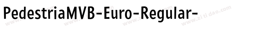 PedestriaMVB-Euro-Regular字体转换