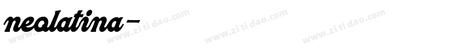 neolatina字体转换