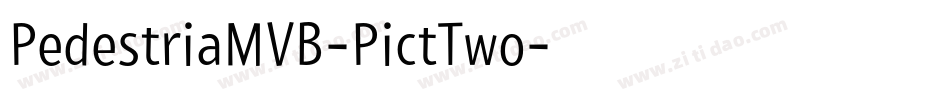 PedestriaMVB-PictTwo字体转换