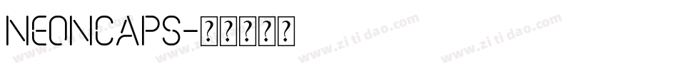 NEONCAPS字体转换