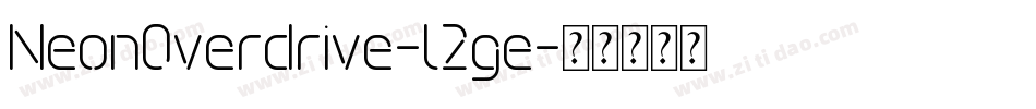 NeonOverdrive-l2ge字体转换