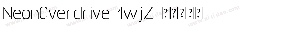 NeonOverdrive-1wjZ字体转换