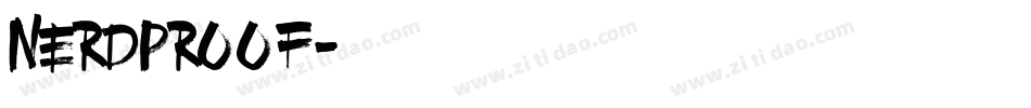 Nerdproof字体转换