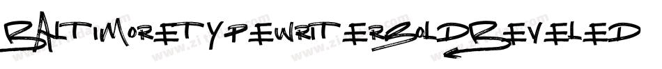 BaltimoretypewriterboldBeveled-WXPA字体转换