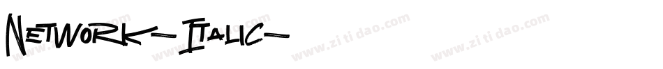 Network-Italic字体转换