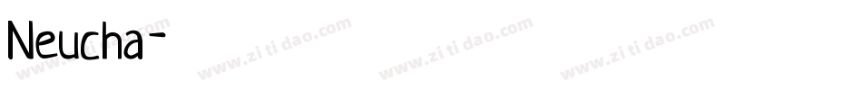 Neucha字体转换