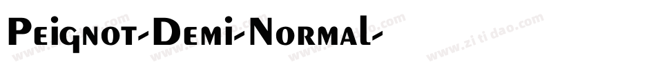 Peignot-Demi-Normal字体转换