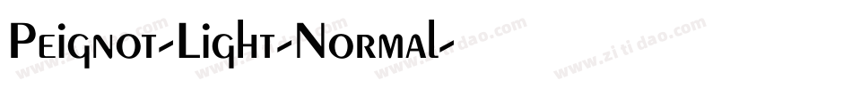 Peignot-Light-Normal字体转换