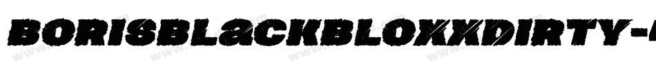 BorisBlackBloxxDirty字体转换