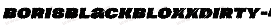 BorisBlackBloxxDirty字体转换