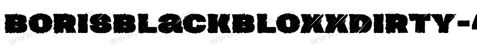 BorisBlackBloxxDirty字体转换