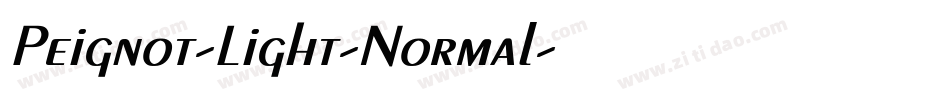 Peignot-Light-Normal字体转换