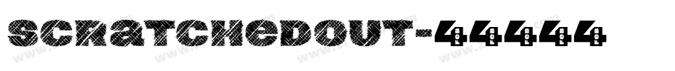 ScratchedOut字体转换