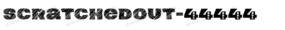 ScratchedOut字体转换