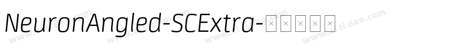 NeuronAngled-SCExtra字体转换