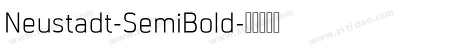 Neustadt-SemiBold字体转换