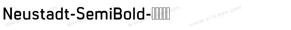 Neustadt-SemiBold字体转换