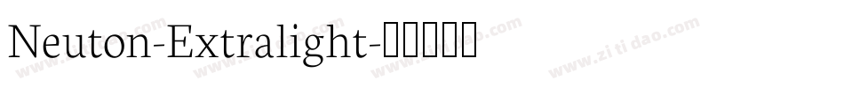 Neuton-Extralight字体转换