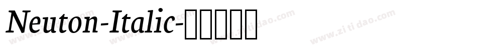 Neuton-Italic字体转换