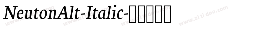 NeutonAlt-Italic字体转换