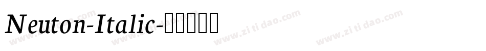 Neuton-Italic字体转换