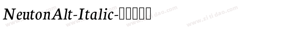 NeutonAlt-Italic字体转换