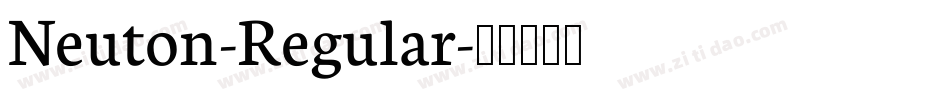 Neuton-Regular字体转换